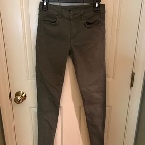 H&M Olive Green 5 Pocket Skinny Pants Size 8